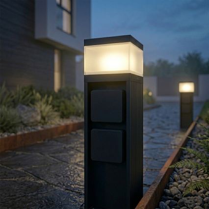 Lampada da esterno VESPER con 2 portalampade, 1xG9/5W/230V, IP44, 30 cm, nera
