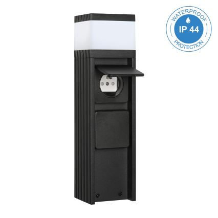 Lampada da esterno VESPER con 2 portalampade, 1xG9/5W/230V, IP44, 30 cm, nera