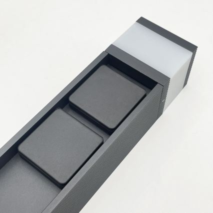 Lampada da esterno VESPER con 2 portalampade, 1xG9/5W/230V, IP44, 30 cm, nera