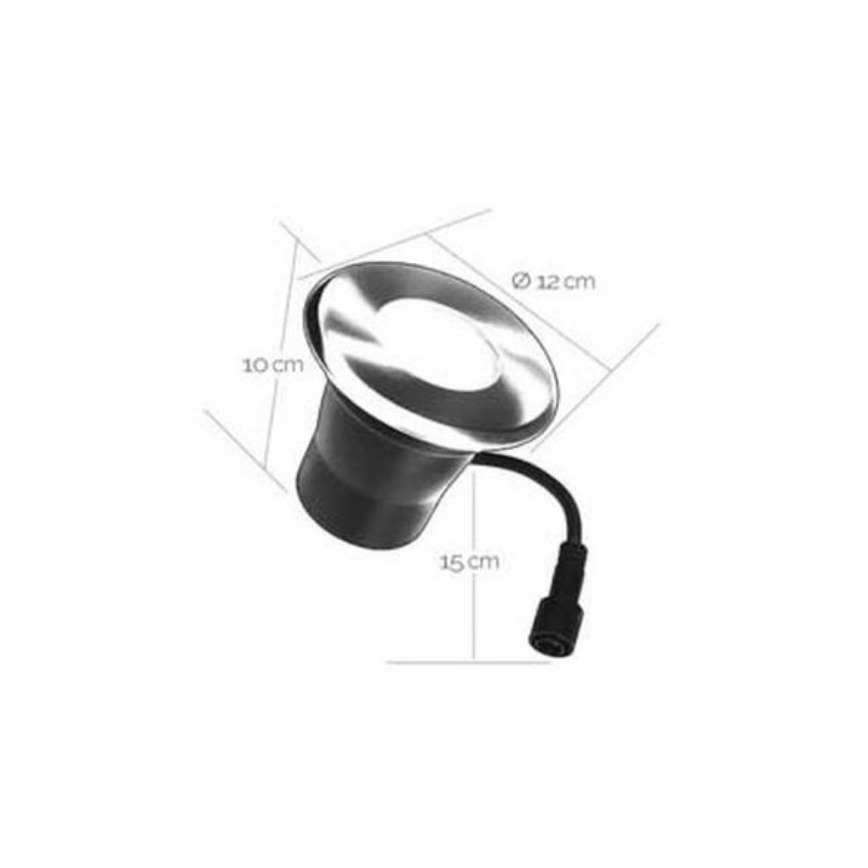 Lampada da incasso da esterno LED EASY CONNECT 1xGU10/4W/230V 3000K IP65 arrotondato