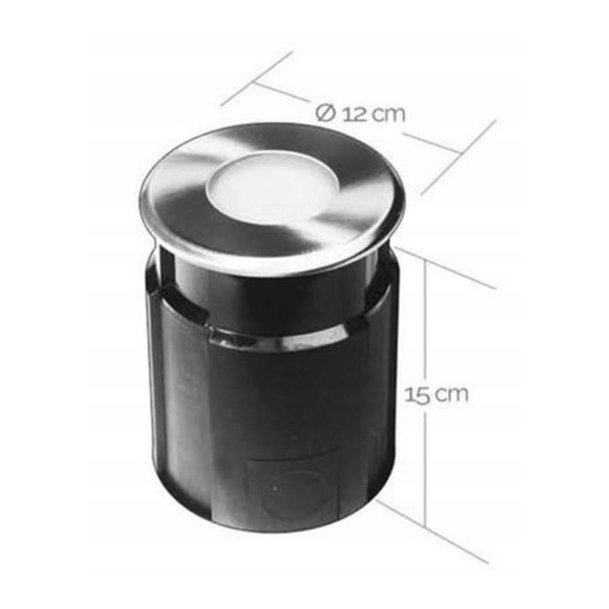 Lampada da incasso da esterno LED EASY CONNECT 1xGU10/4W/230V 3000K IP65 arrotondato