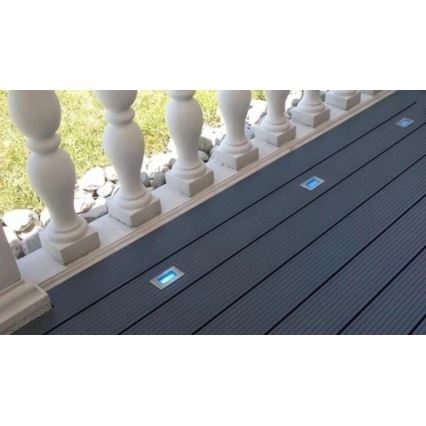 Lampada da incasso da esterno LED EASY CONNECT LED/2W/230V blu IP67 rettangolare