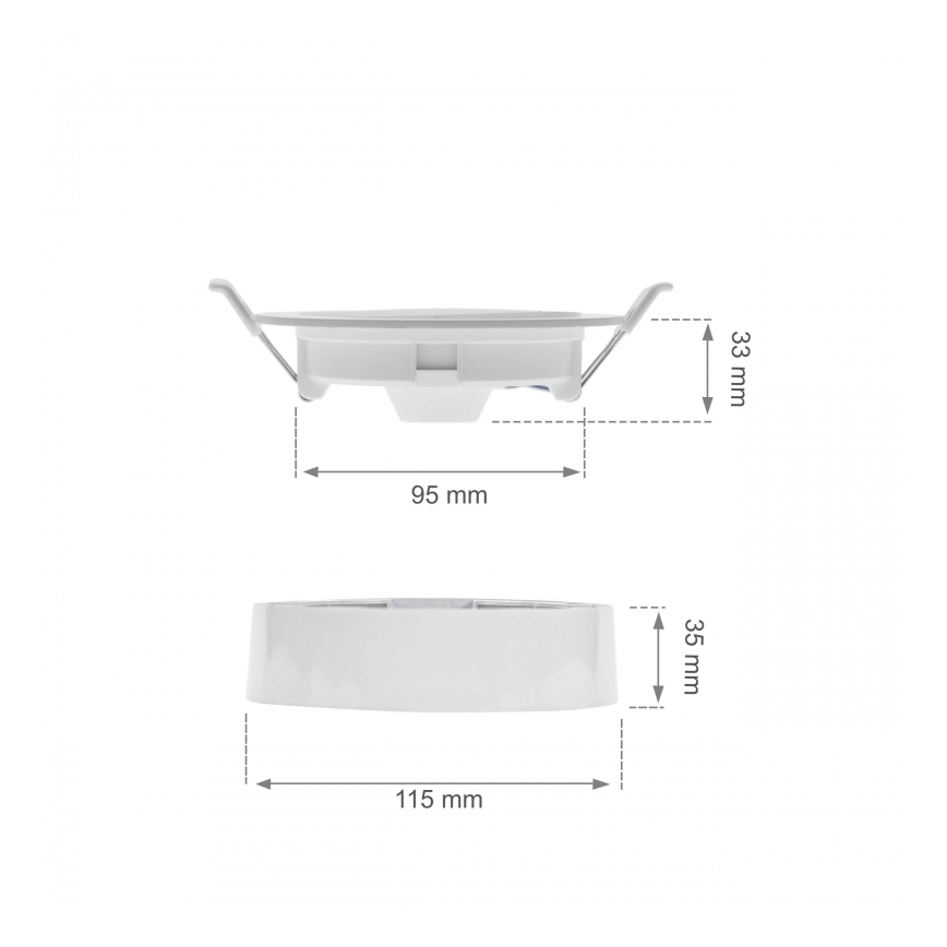 Lampada da incasso LED ALGINE 2-in-1 LED/6W/230V 3000K bianco