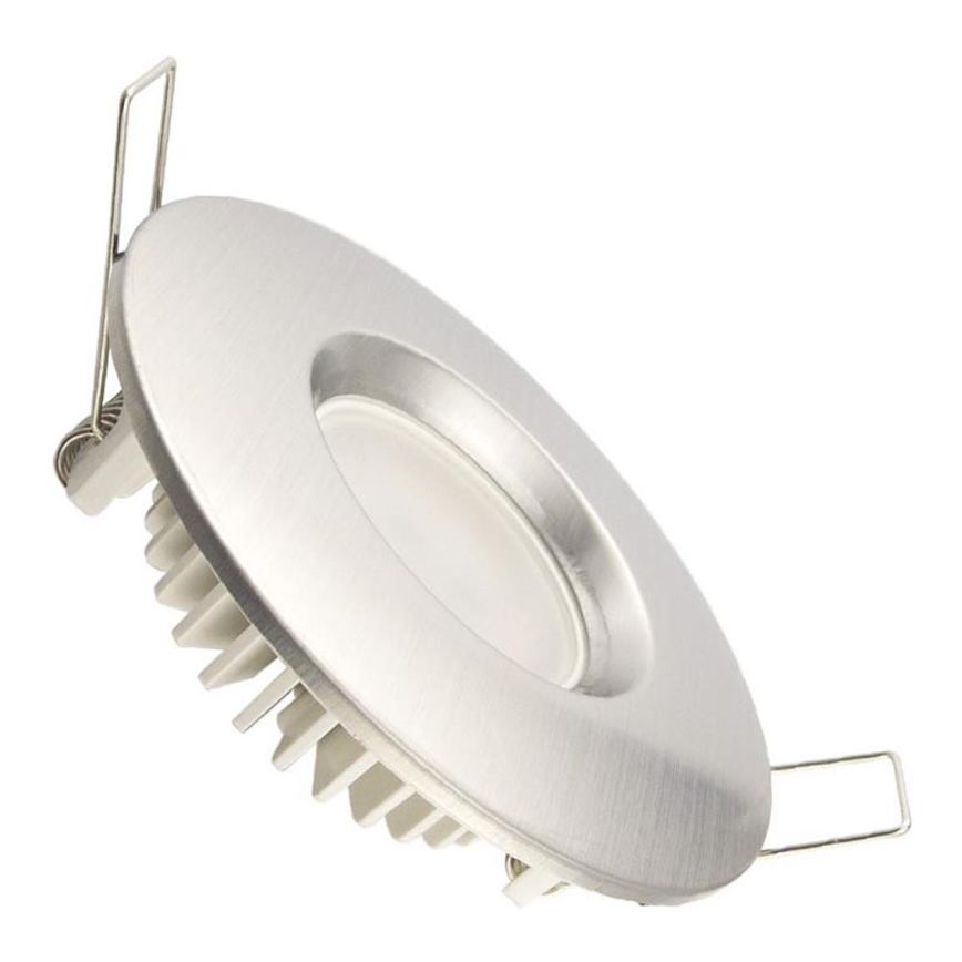 Lampada da incasso LED per bagno LED/7W/230V 4000K argento IP44