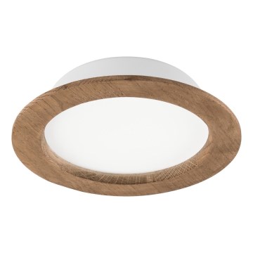 Lampada da incasso LED WOODY SPOT LED/16,5W/230V 4000K noce Ø 18,5 cm