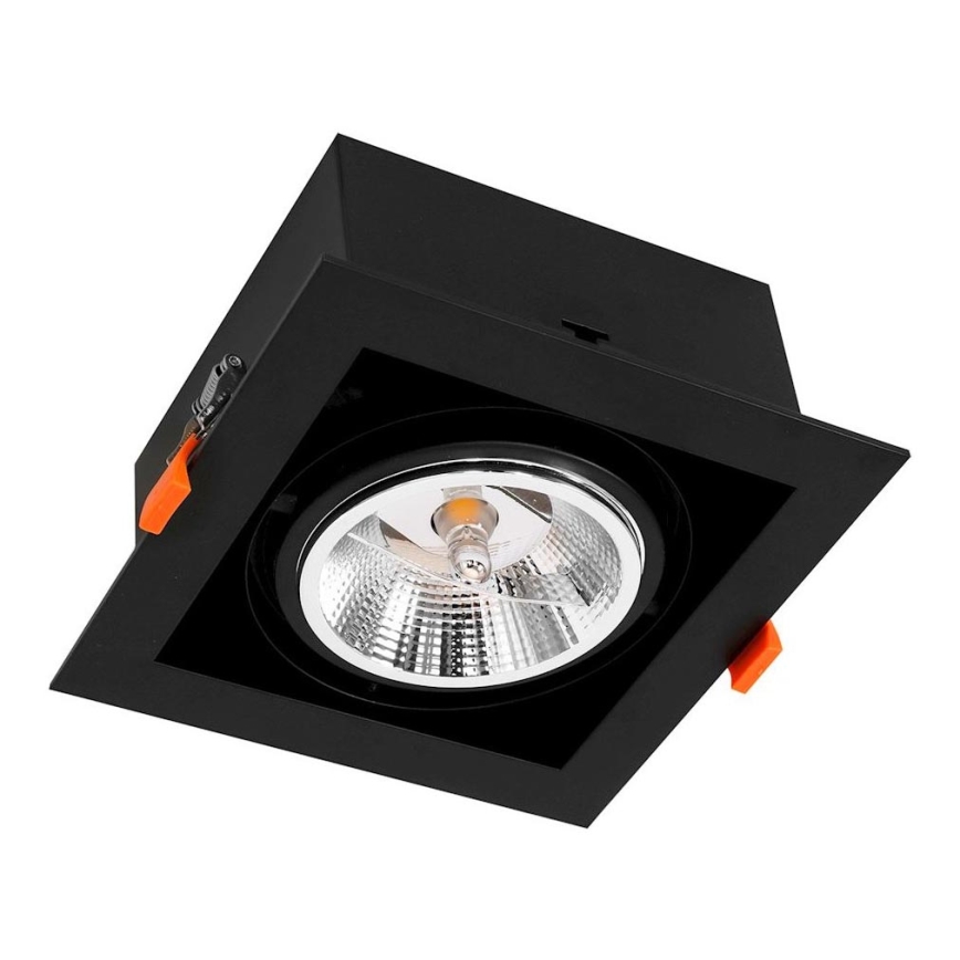 Lampada da incasso PLAZA AR111 1xGU10/12W/230V nero