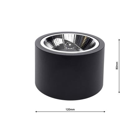 Lampada da incasso REDONDO 1xAR111 - GU10/12W/230V