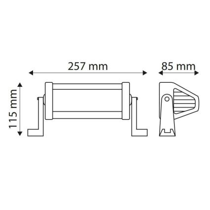 Lampada da lavoro LED EPISTAR LED/300W/10-30V IP67 6000K