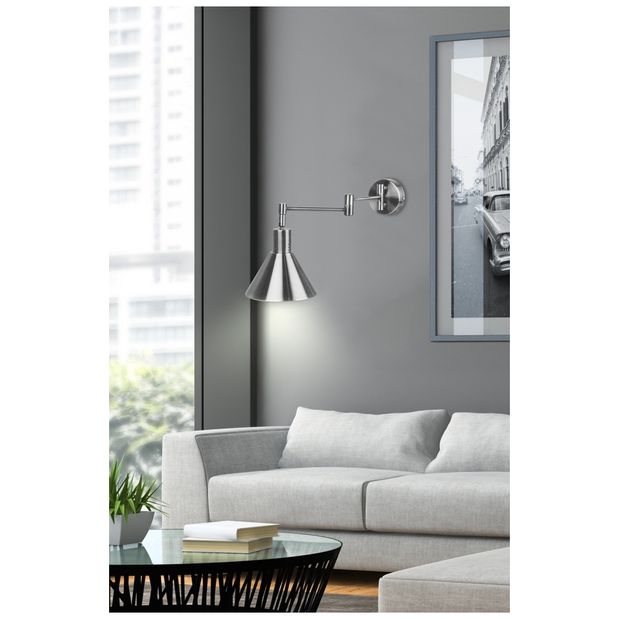 Lampada da muro COPENHAGEN 1xE14/40W/230V cromo opaco
