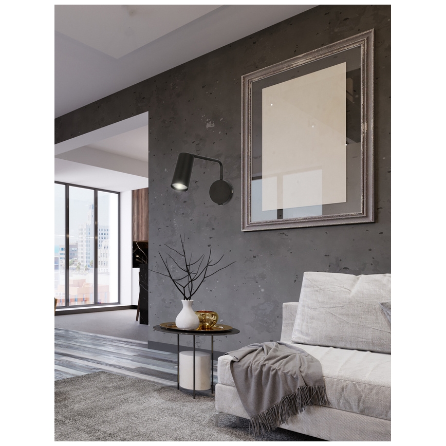 Lampada da muro  TINA 1xGU10/15W/230V nera