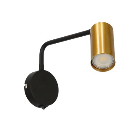 Lampada da muro TINA 1xGU10/15W/230V nero/oro