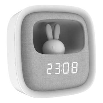 Lampada da notte dimmerabile a LED con sveglia BUNNY LED/1,2W/5V 3000K
