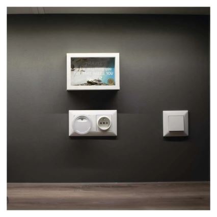 Lampada da notte LED con sensore crepuscolare LED/0,3W/230V