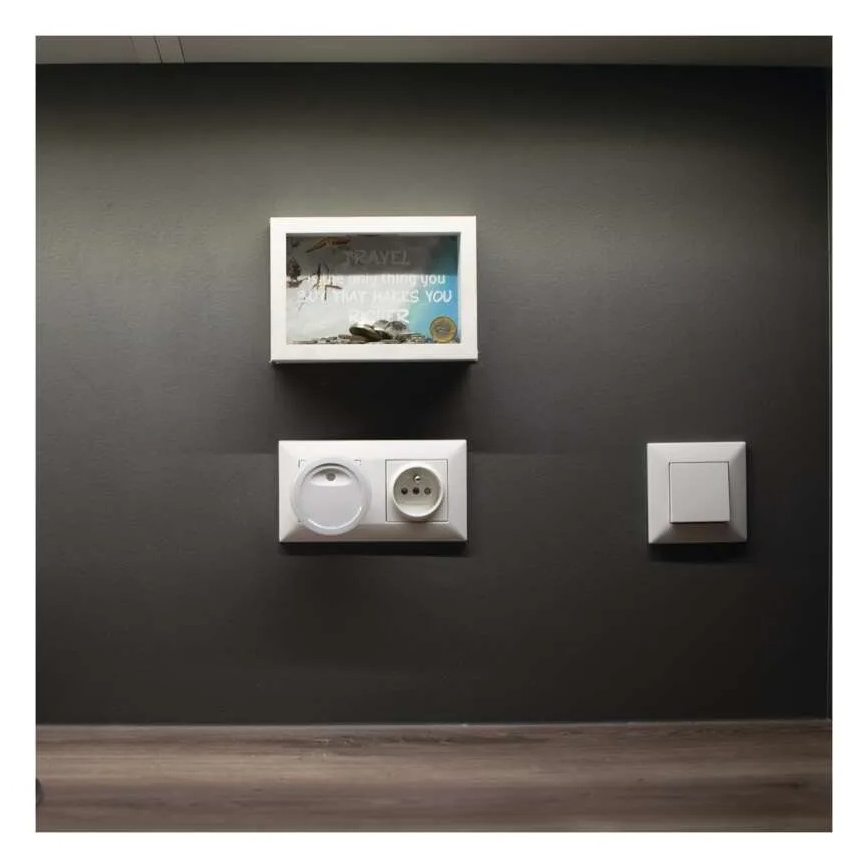 Lampada da notte LED con sensore crepuscolare LED/0,3W/230V