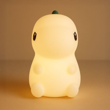Lampada da notte per bambini DINO LED RGBW dimmerabile, ricaricabile e a sfioramento LED/1W/5V 1200 mAh