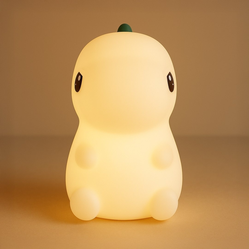 Lampada da notte per bambini DINO LED RGBW dimmerabile, ricaricabile e a sfioramento LED/1W/5V 1200 mAh