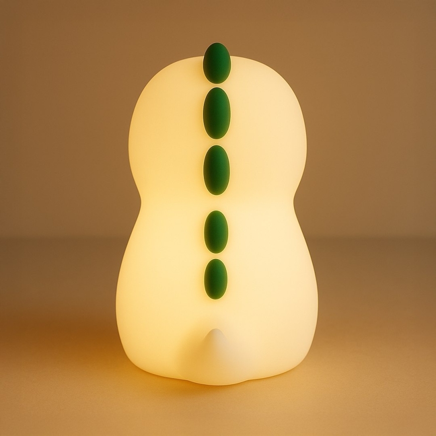 Lampada da notte per bambini DINO LED RGBW dimmerabile, ricaricabile e a sfioramento LED/1W/5V 1200 mAh