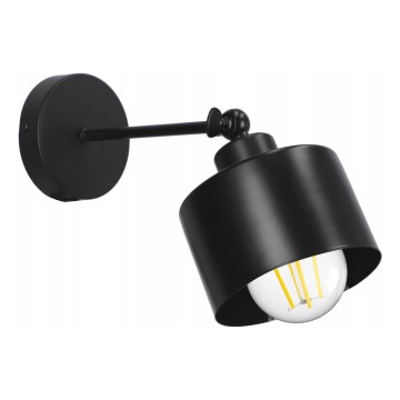 Lampada da parete 1xE27/20W/230V nera