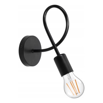 Lampada da parete 1xE27/20W/230V nera