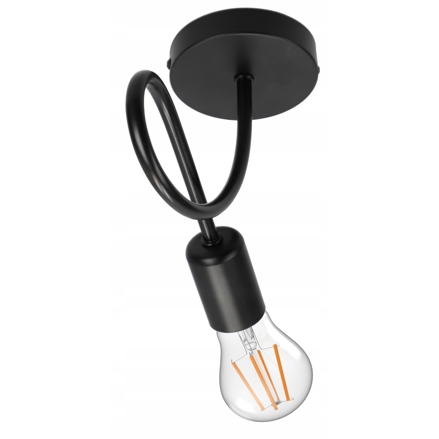 Lampada da parete 1xE27/20W/230V nera