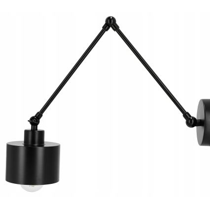 Lampada da parete 1xE27/20W/230V nera