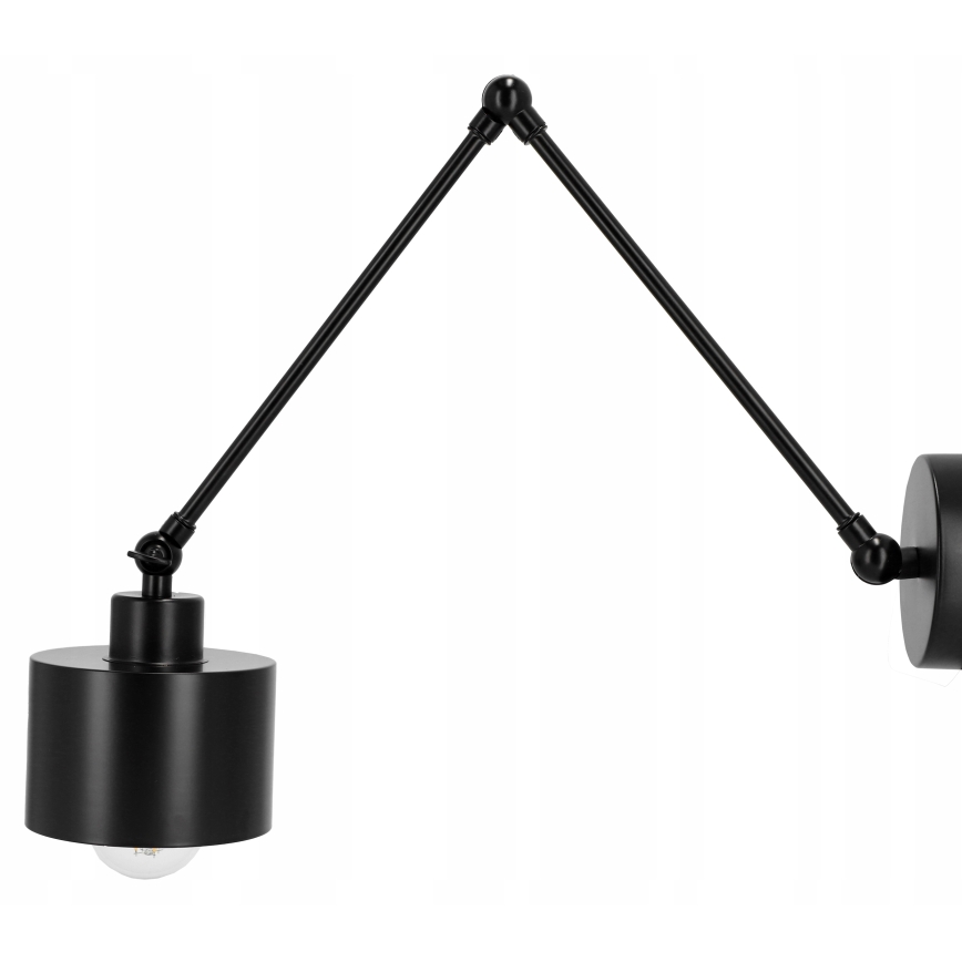 Lampada da parete 1xE27/20W/230V nera