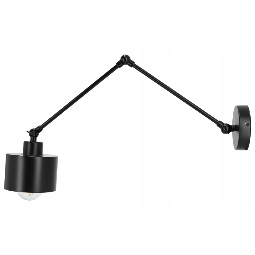 Lampada da parete 1xE27/20W/230V nera