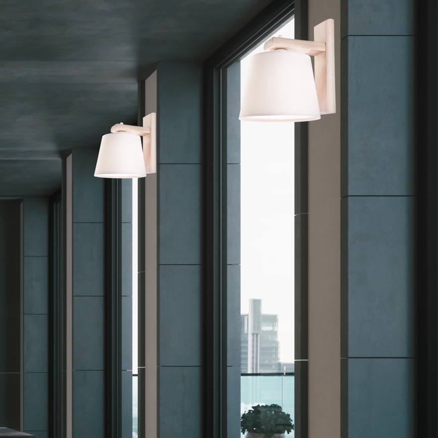 Lampada da parete 1xE27/60W/230V rovere