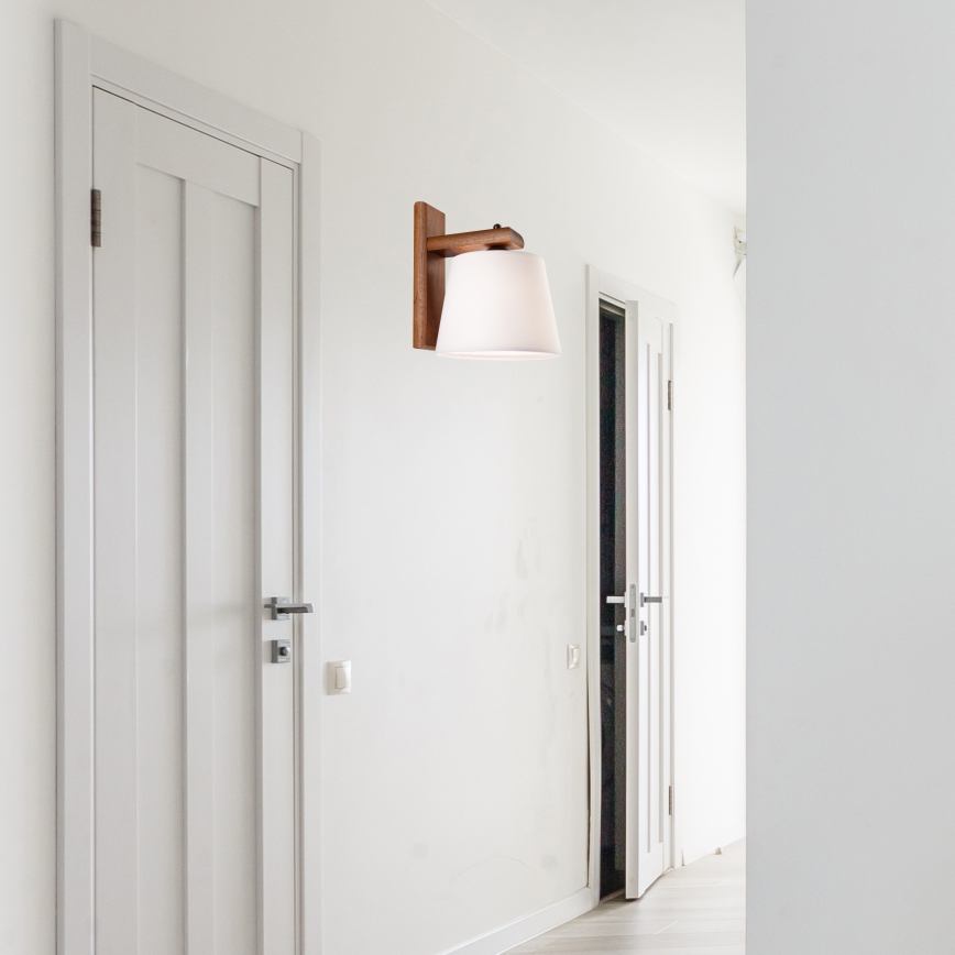 Lampada da parete 1xE27/60W/230V rovere