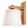 Lampada da parete 1xE27/60W/230V rovere