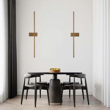 Lampada da parete a LED AISHA LED/12W/230V 4000K 80 cm oro