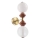 Lampada da parete a LED FLORES 2xLED/5W/230V oro/marrone