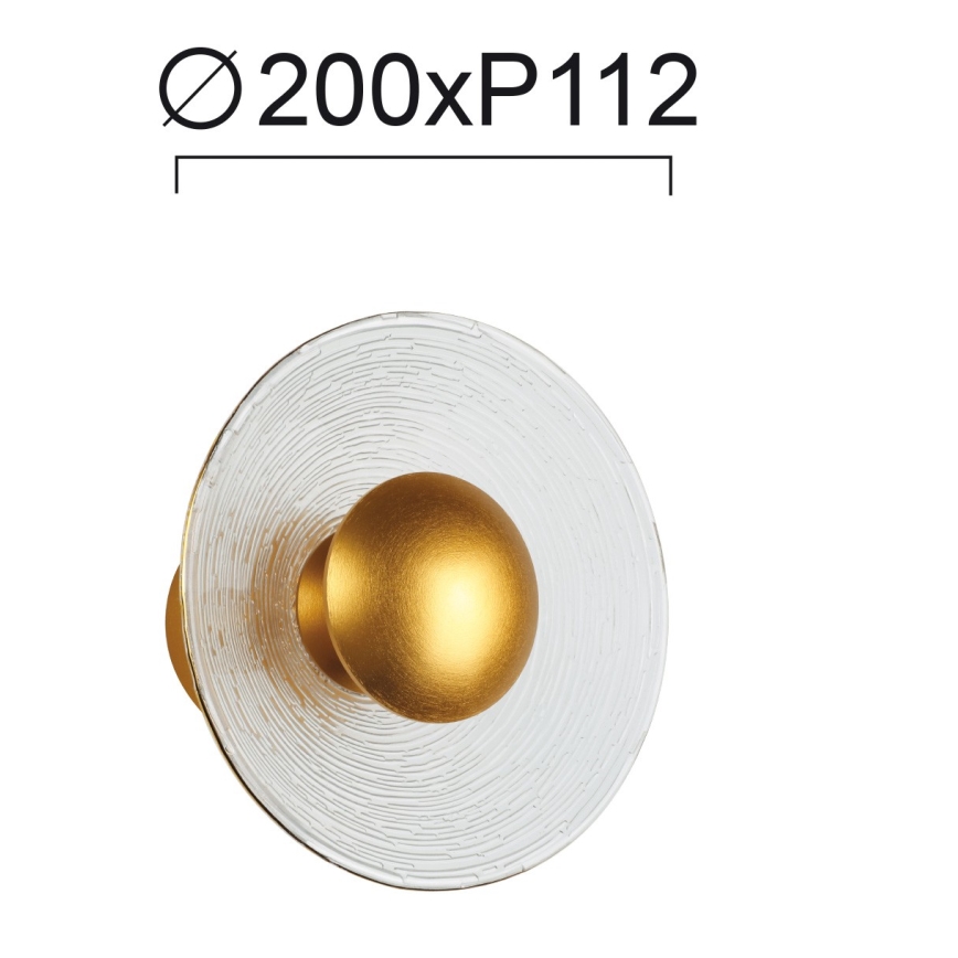 Lampada da parete a LED GLAMOUR LED/9W/230V dorata