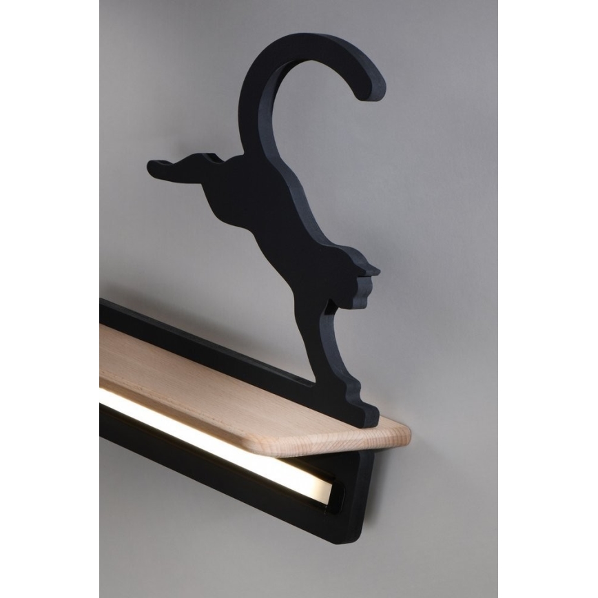 Lampada da parete a LED per bambini con mensola JUMPING CAT LED/5W/230V