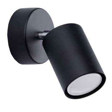 Lampada da parete a spot LEMMI 1xGU10/40W/230V nero