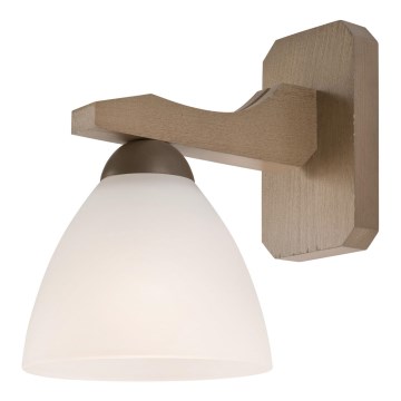 Lampada da parete ADRIANO 1xE27/60W/230V faggio