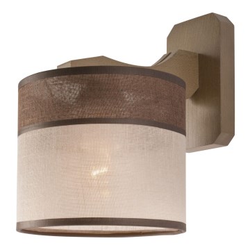 Lampada da parete ANDREA 1xE27/60W/230V faggio