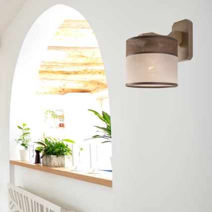 Lampada da parete ANDREA 1xE27/60W/230V faggio