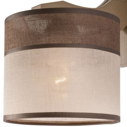 Lampada da parete ANDREA 1xE27/60W/230V faggio