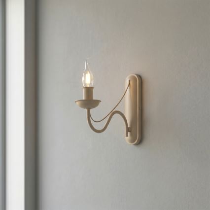 Lampada da parete ANTON 1xE14/60W/230V beige