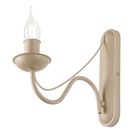 Lampada da parete ANTON 1xE14/60W/230V beige
