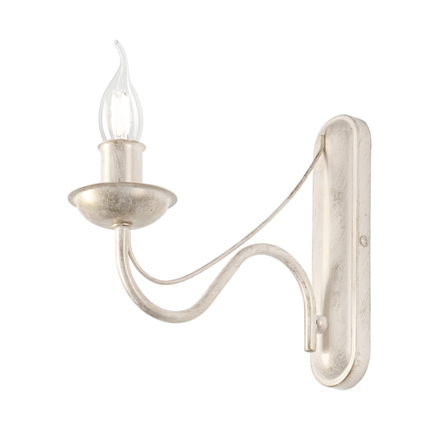 Lampada da parete ANTON 1xE14/60W/230V bianca patinata