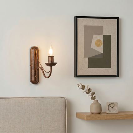Lampada da parete ANTON 1xE14/60W/230V bronzo