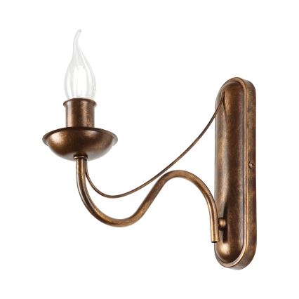Lampada da parete ANTON 1xE14/60W/230V bronzo