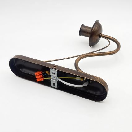 Lampada da parete ANTON 1xE14/60W/230V bronzo