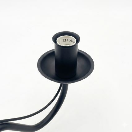 Lampada da parete ANTON 1xE14/60W/230V nera