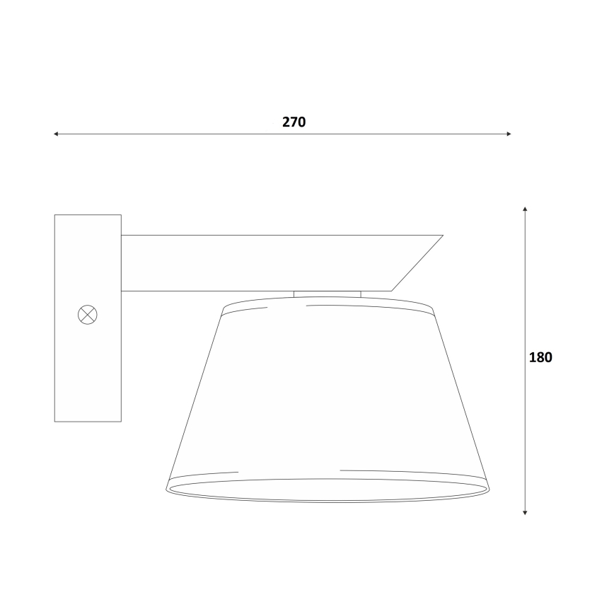 Lampada da parete ANTONIO 1xE14/40W/230V faggio