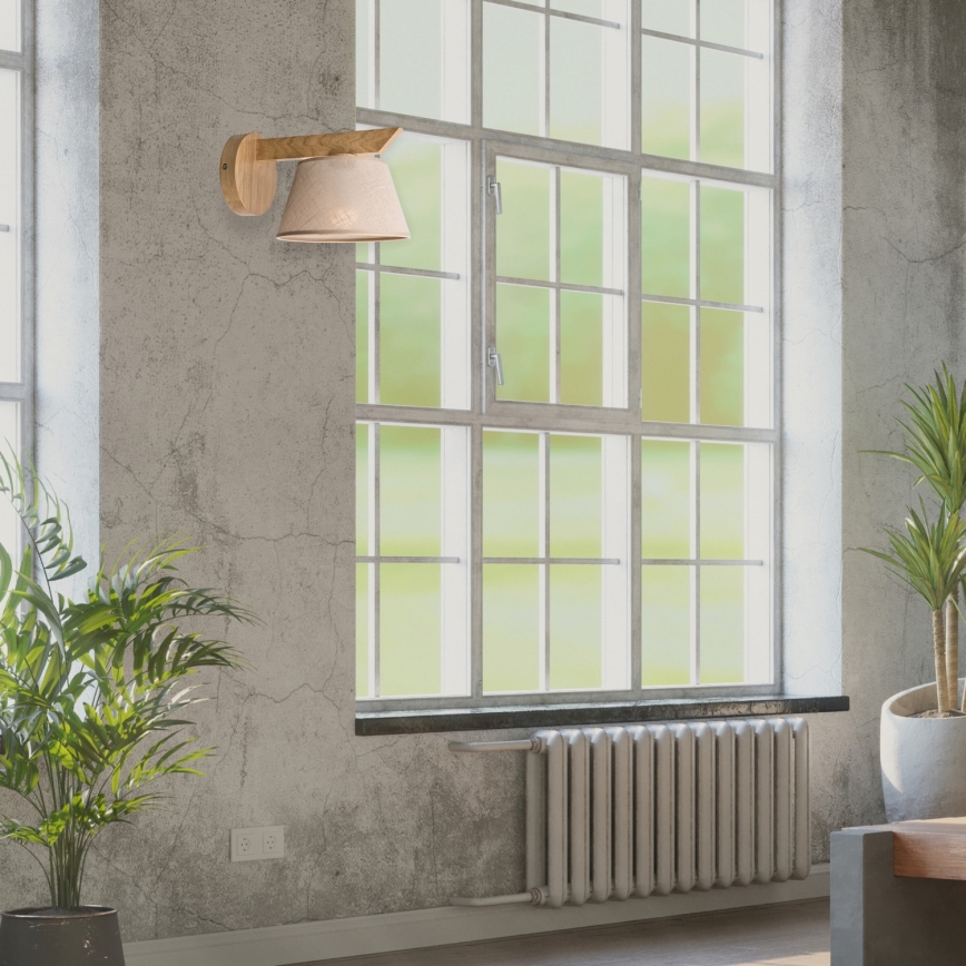 Lampada da parete ANTONIO 1xE14/40W/230V rovere