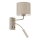 Lampada da parete ARDEN 1xE27/15W/230V + 1xG9/8W beige