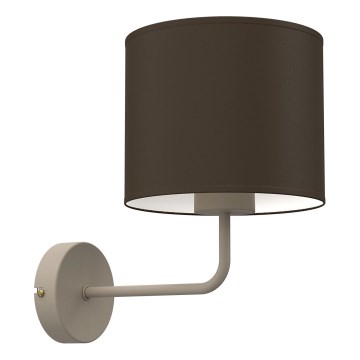 Lampada da parete ARDEN 1xE27/15W/230V beige/marrone